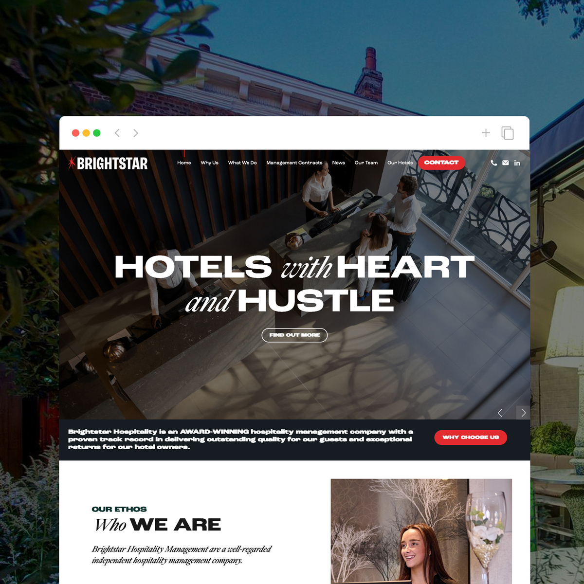 Web de hotel